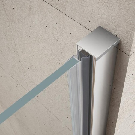 Gelco LORO drzwi prysznicowe z częścią stałą 1200 mm szkło czyste GN4612