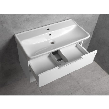 Bruckner NEON szafka z umywalką ceramiczną 80x41.5 cm biały 501.115.0