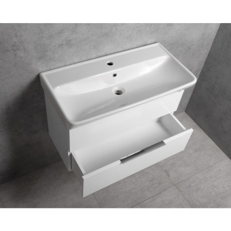 Bruckner NEON szafka z umywalką ceramiczną 80x41.5 cm biały 501.115.0