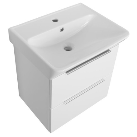Bruckner NEON szafka z umywalką ceramiczną 50x41.5 cm biały 501.114.0