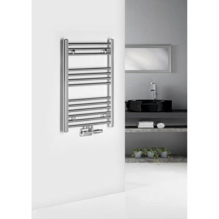 Aqualine ALYA grzejnik łazienkowy 500x803mm podłaczenie środkowe chrom LLS301