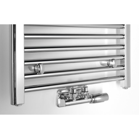 Aqualine ALYA grzejnik łazienkowy 500x803mm podłaczenie środkowe chrom LLS301