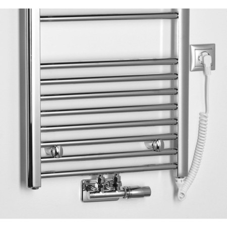 Aqualine ALYA grzejnik łazienkowy 500x1188mm podłączenie środkowe chrom LLS302