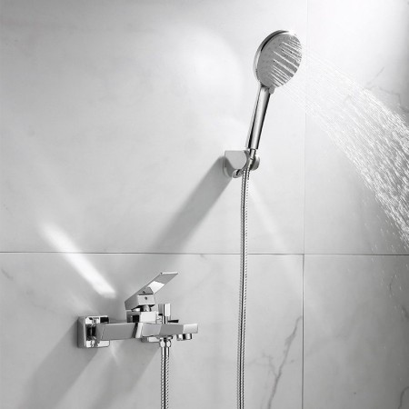 Aqualine RITMO bateria wannowa ścienna chrom RT010