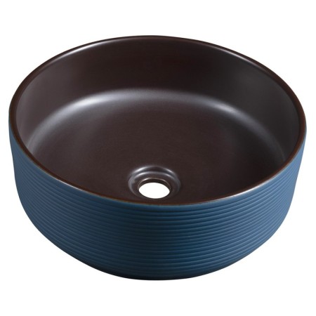 Sapho PRIORI umywalka ceramiczna nablatowa ? 41 cm niebieski/brązowy PI033