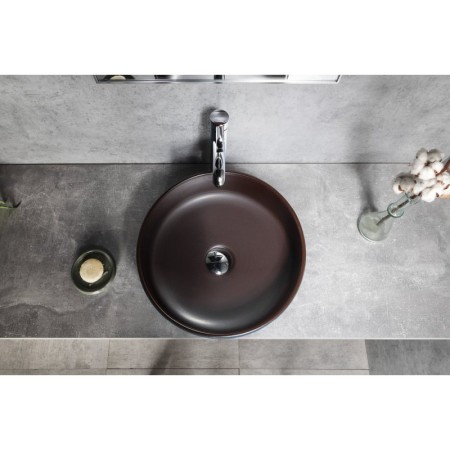 Sapho PRIORI umywalka ceramiczna nablatowa ? 41 cm niebieski/brązowy PI033