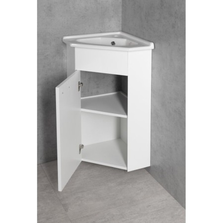 Aqualine ZOJA szafka umywalkowa narożna 40.5x74x40.5cm biały 50345