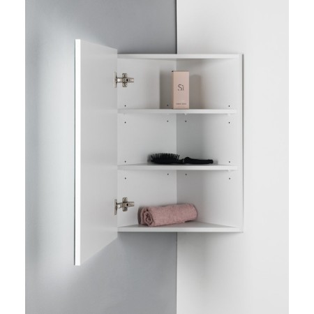 Aqualine ZOJA/KERAMIA FRESH szafka narożna z lustrem 35x78x35cm biały 50352