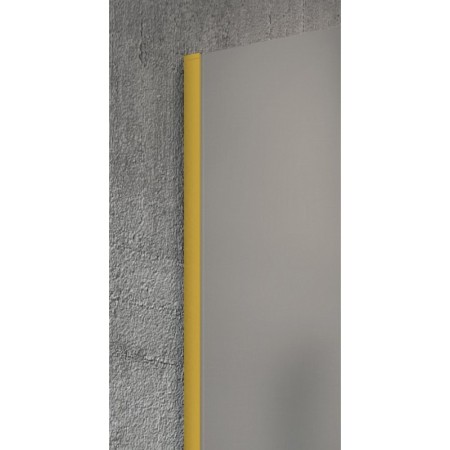 Gelco VARIO GOLD MATT jednoczęściowa kabina przysznicowa Walk-In montaż przy ścianie szkło dymione 1000 mm GX1310-01
