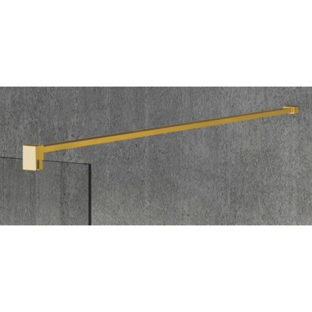 Gelco VARIO GOLD MATT jednoczęściowa kabina przysznicowa Walk-In szkło dymione 800 mm GX1380-02