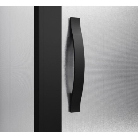 Gelco SIGMA SIMPLY BLACK kabina prysznicowa 1000x900 mm instalacja L/R wejście z rogu Brick szkło GS2410B-03