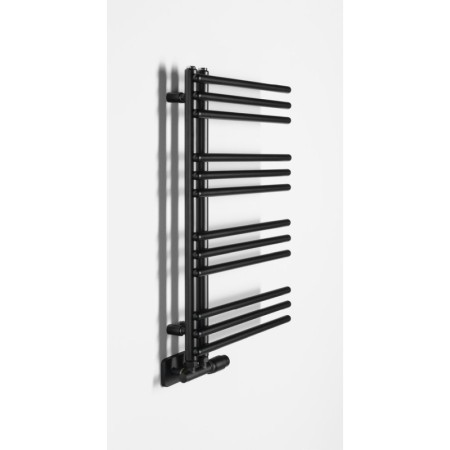 Aqualine POSEIDON grzejnik łazienkowy 450x740 mm czarny mat PS474B