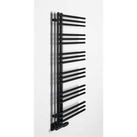 Aqualine POSEIDON grzejnik łazienkowy 450x1140mm czarny mat PS411B
