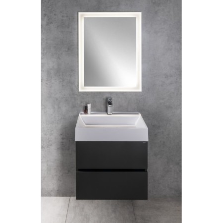 Sapho ODETTA szafka umywalkowa 57x50x43.5cm antracyt mat DT060-3434