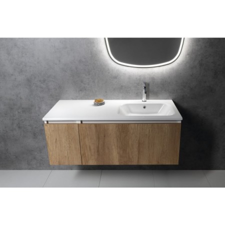 Sapho ARECA umywalka kompozytowa 110x50cm prawa biała AC101R