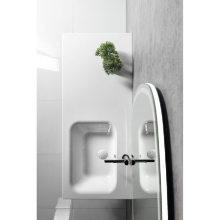 Sapho ARECA umywalka kompozytowa 110x50cm prawa biała AC101R