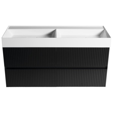 Sapho FILENA szafka umywalkowa 118x51.5x43cm czarny mat strip FID1212BS