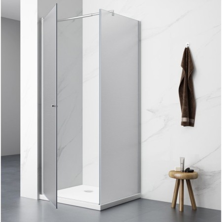 Aqualine PILOT kabina prysznicowa 800x800 mm szkło Brick PT080-01
