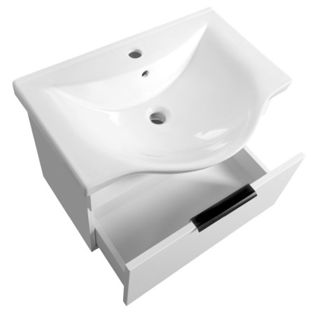 Aqualine AKIRA szafka umywalkowa 60.6x42x34cm biały AK265