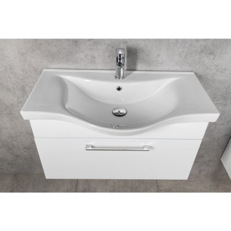 Aqualine AKIRA szafka umywalkowa 74.5x42x34cm biały AK280
