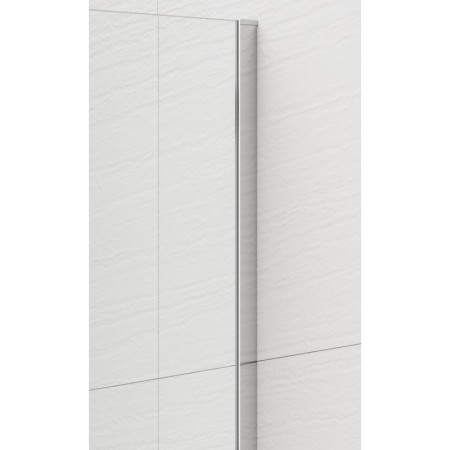 Polysan ESCA CHROME jednoczęściowa kabina przysznicowa Walk-In montaż przy ścianie szkło czyste 1000 mm ES1010-01