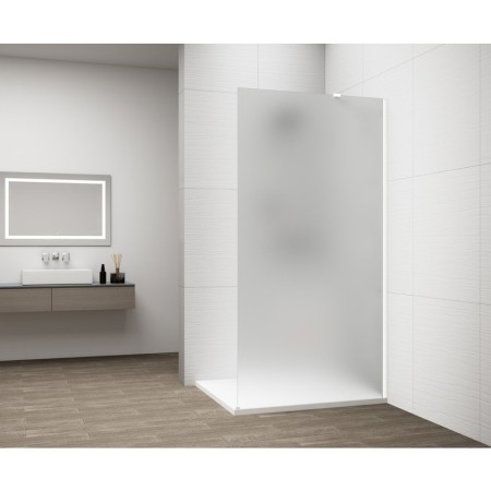 Polysan ESCA WHITE MATT jednoczęściowa kabina przysznicowa Walk-In montaż przy ścianie szkło matowe 700 mm ES1170-03