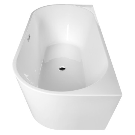 Aqualine TAJO wanna przyścienna stojąca 180x80cm biały E1990