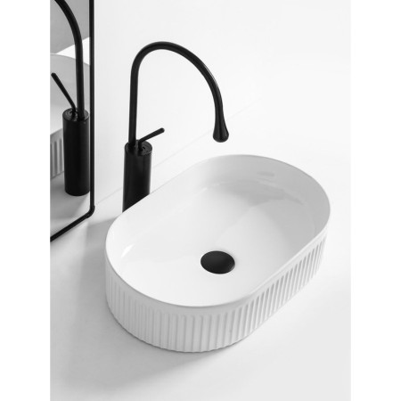 Sapho PICOBELLO umywalka ceramiczna nablatowa 49x31 cm biały AR486