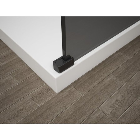 Polysan ESCA BLACK MATT jednoczęściowa kabina przysznicowa Walk-In szkło czyste 1000 mm ES1010-06