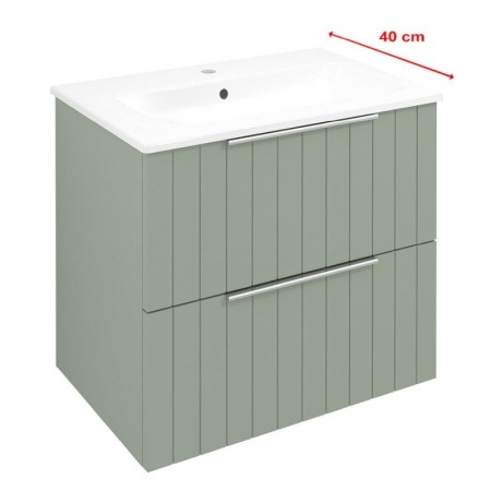 Sapho CIRASA szafka pod umywalkę 58x54x39cm verde strip CR592-4444S