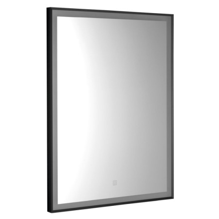 Aqualine CORNA lustro z oświetleniem LED 60x80cm czujnik dotykowy ściemnialne czarny mat CN060