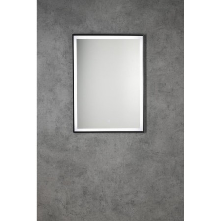Aqualine CORNA lustro z oświetleniem LED 60x80cm czujnik dotykowy ściemnialne czarny mat CN060
