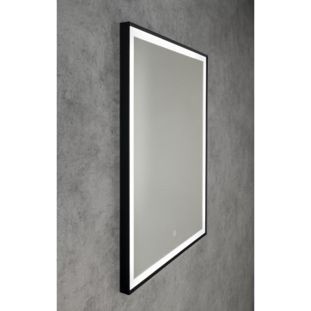 Aqualine CORNA lustro z oświetleniem LED 60x80cm czujnik dotykowy ściemnialne czarny mat CN060