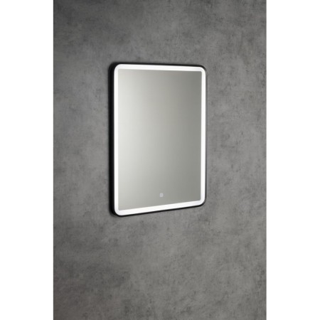 Aqualine SWIDA lustro z oświetleniem LED 60x80cm czujnik dotykowy ściemnialne czarny mat SW060