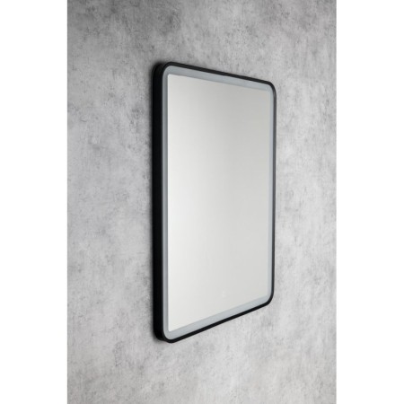 Aqualine SWIDA lustro z oświetleniem LED 60x80cm czujnik dotykowy ściemnialne czarny mat SW060