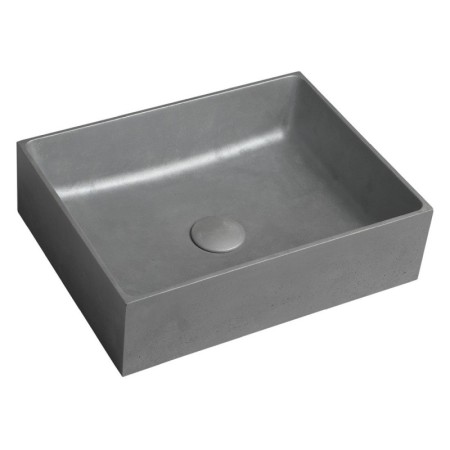 Sapho FORMIGO umywalka betonowa nablatowa 47.5x36.5cm srebrny FG119