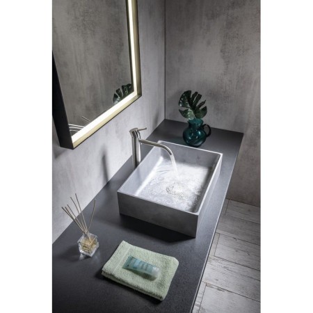 Sapho FORMIGO umywalka betonowa nablatowa 47.5x36.5cm srebrny FG119