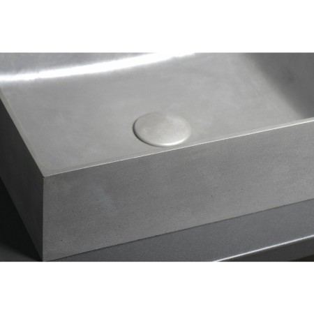 Sapho FORMIGO umywalka betonowa nablatowa 47.5x36.5cm srebrny FG119