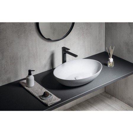 Sapho FORMIGO umywalka betonowa nablatowa 60x40cm szary FG217