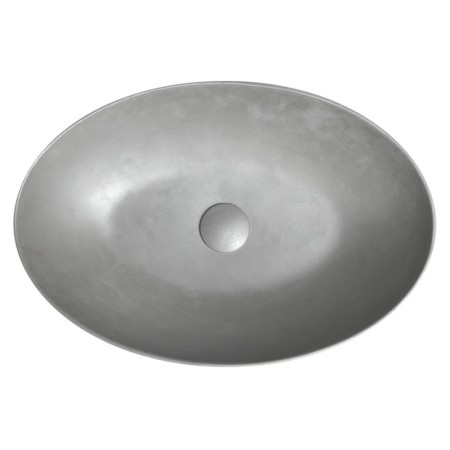 Sapho FORMIGO umywalka betonowa nablatowa 60x40cm srebrny FG219