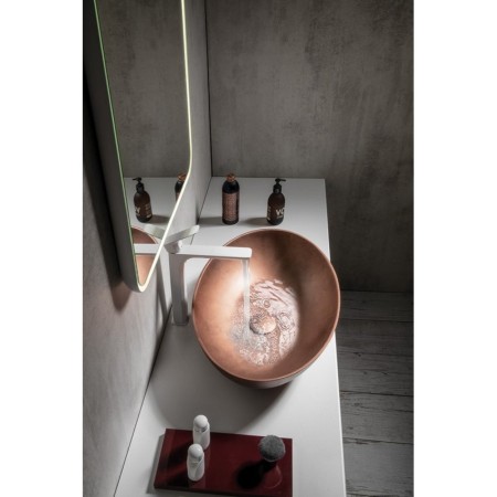 Sapho FORMIGO umywalka betonowa nablatowa 60x40cm miedź FG220