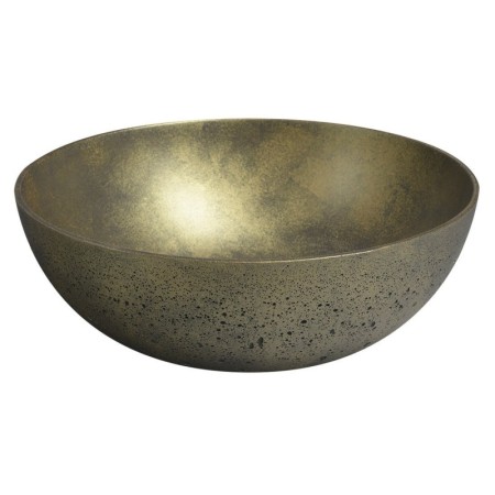 Sapho FORMIGO umywalka betonowa nablatowa średnica 39cm złoto FG318