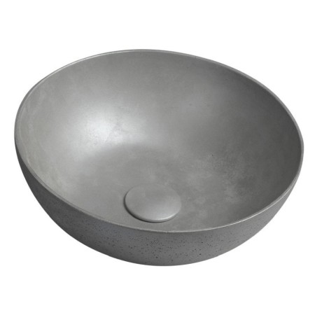 Sapho FORMIGO umywalka betonowa nablatowa średnica 39cm srebrny FG319