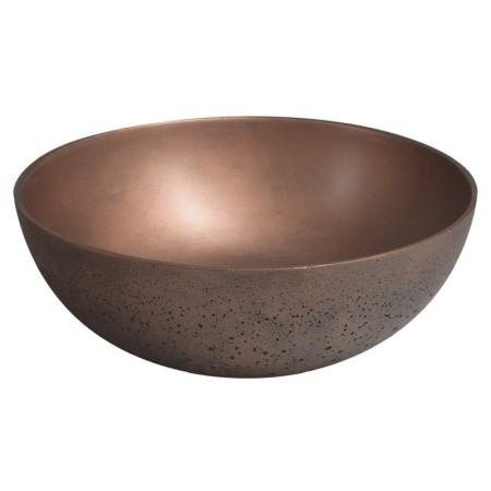 Sapho FORMIGO umywalka betonowa nablatowa średnica 39cm miedź FG320