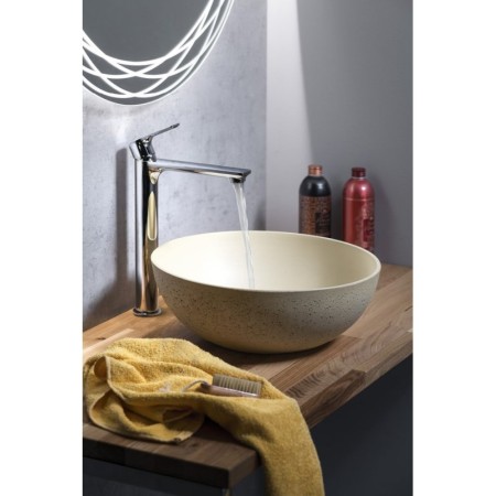 Sapho FORMIGO umywalka betonowa nablatowa średnica 39cm żółty FG322