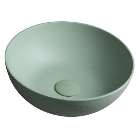 Sapho FORMIGO umywalka betonowa nablatowa średnia 39cm zielony FG323