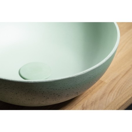 Sapho FORMIGO umywalka betonowa nablatowa średnia 39cm zielony FG323