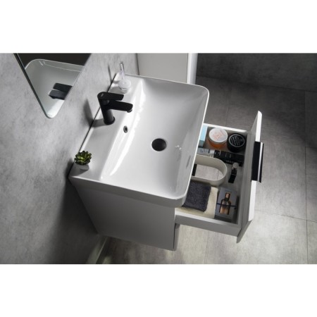 Aqualine DENEB szafka umywalkowa 56.5x55x43.5cm biała mat DN260