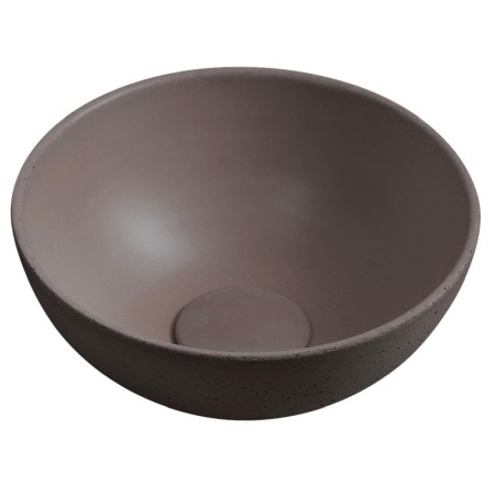Sapho MINOR umywalka betonowa nablatowa średnica 26cm ciemny brąz MR26015