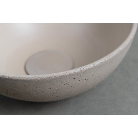 Sapho MINOR umywalka betonowa nablatowa średnica 26cm piaskowy MR26014